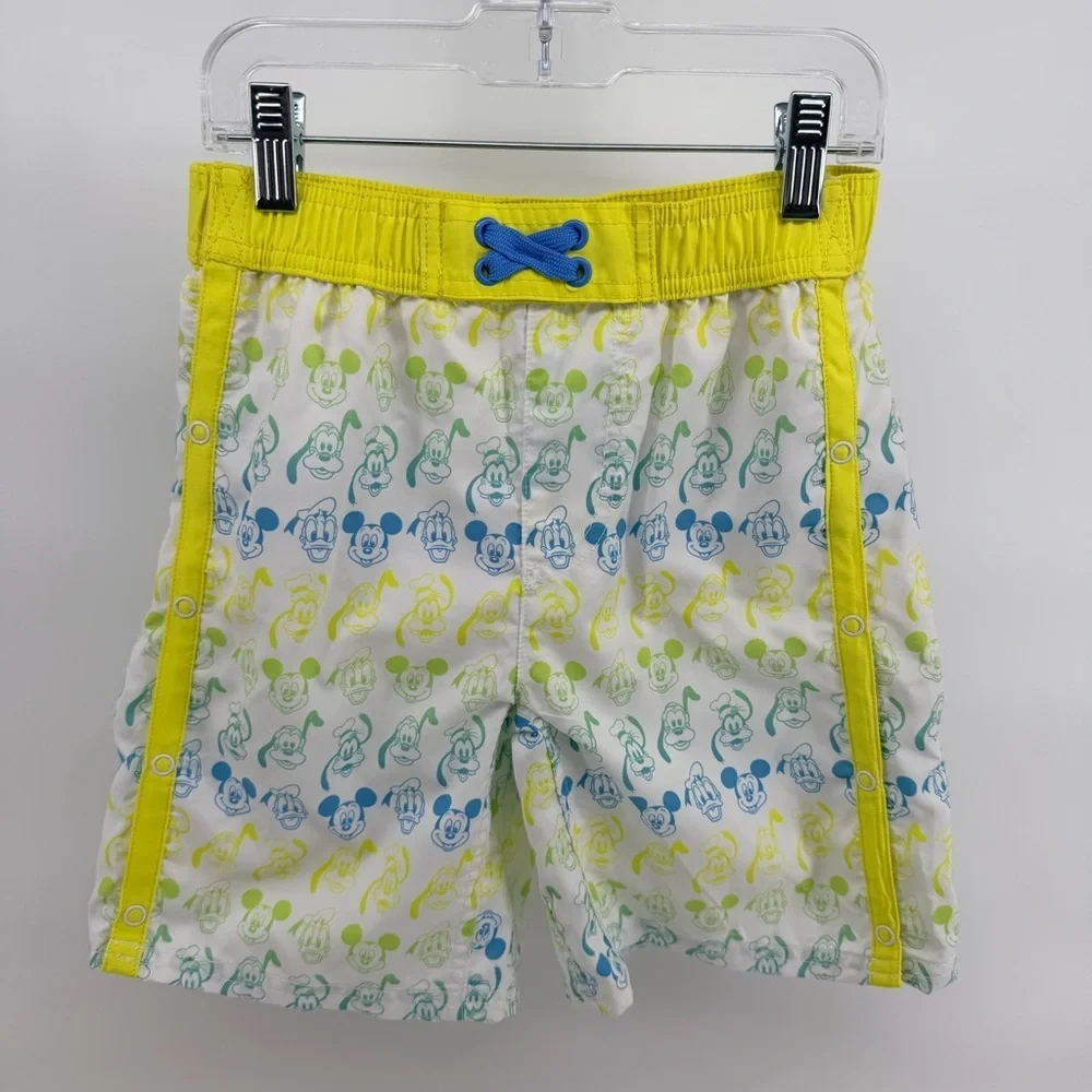 Disney Adaptive Yellow and Blue Mickey Mouse Swim Bathing Suit